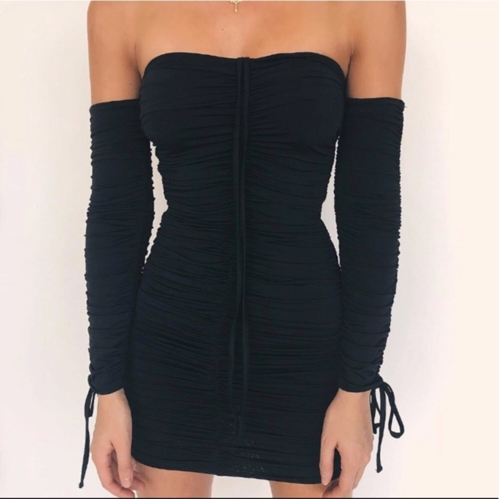 fashion nova rushed dress